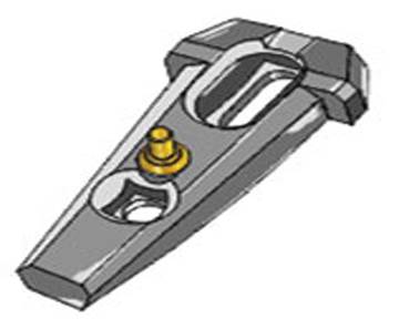Adaptateur courbe Speed Loc Entraxe de 60 à 80 mm